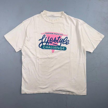 Courthouse Athletic Life Style VTG Single Stitch T Shirt 90s PDX Gym Portland