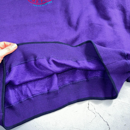 Pooh VTG Acrewood Purple Crew Neck Sweatshirt XL Embroidered 90s Cute Bear