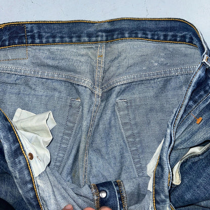 Levis 501 Vintage Y2K 90s XX Straight Leg Jeans Blue Med Wash 38x34 Act 37x31