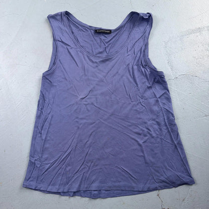 Eileen Fisher Woman Tank Top XS Purple Sleeveless Knit Camisole Soft Cute