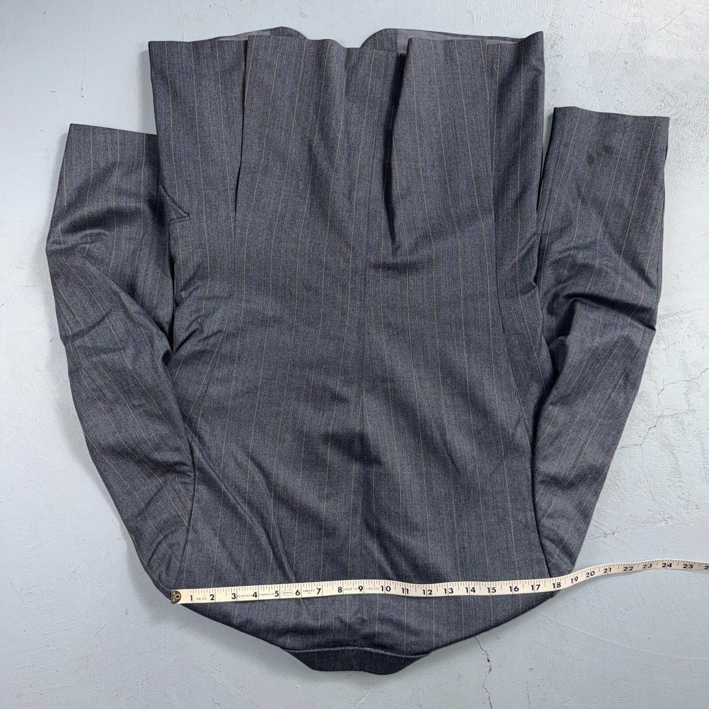 YSL Yves Saint Laurent Vintage Gray Grodin Jacket 38 Blazer Coat France Suit 80s