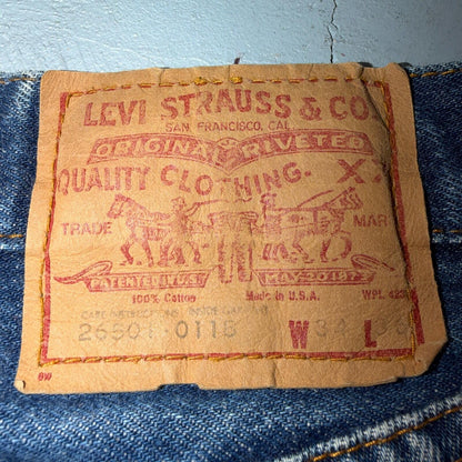 Levis 501 Vintage 80s USA XX Straight Leg Jeans High Rise Sz 13 Womens Act 28x31