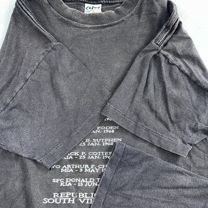 South Vietnam RIP VTG T Shirt Single Stitch Memorial War Army Military USA Faded