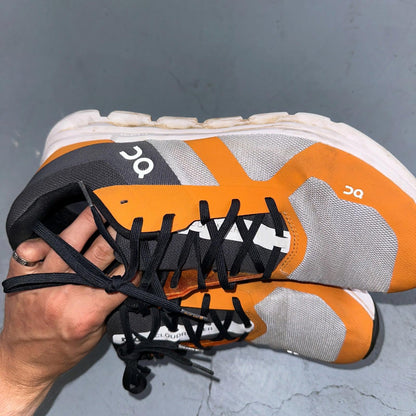 On Cloud Cloud Runner Running Shoes Men’s Sz 12 Orange Gray Athletic Trainers