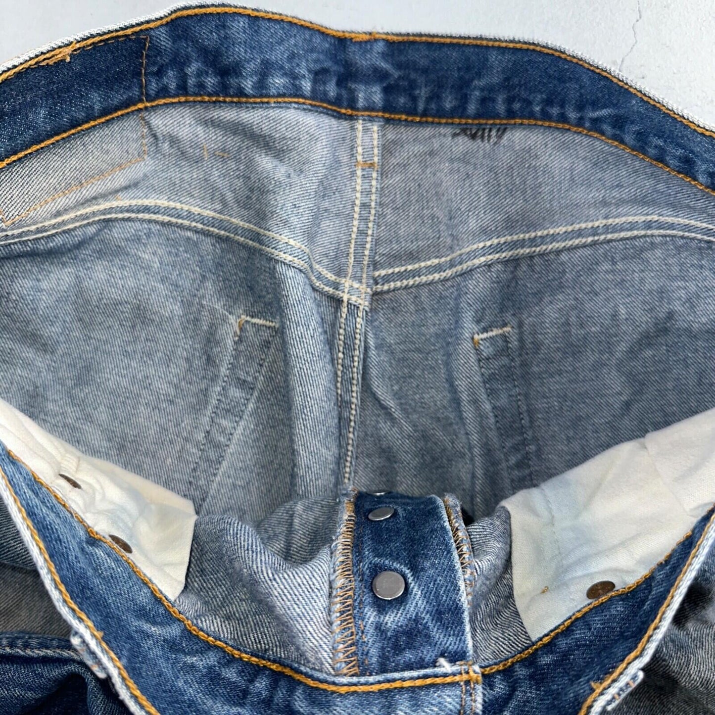 Levis 501 Vintage 90s Mexico Straight Leg Jeans 36x30 Y2K Med Wash Act 33x27