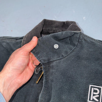 Carhartt VTG Detroit Jacket Men's 46 Lined Blanket Workwear J01 BLK Thrashed