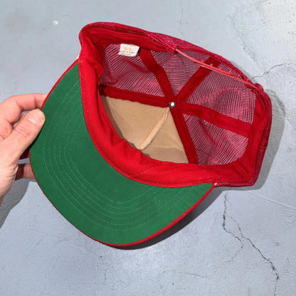 VTG I Love Country Music Trucker SnapBack VTG Hat Red Kisses Guitars Nashville