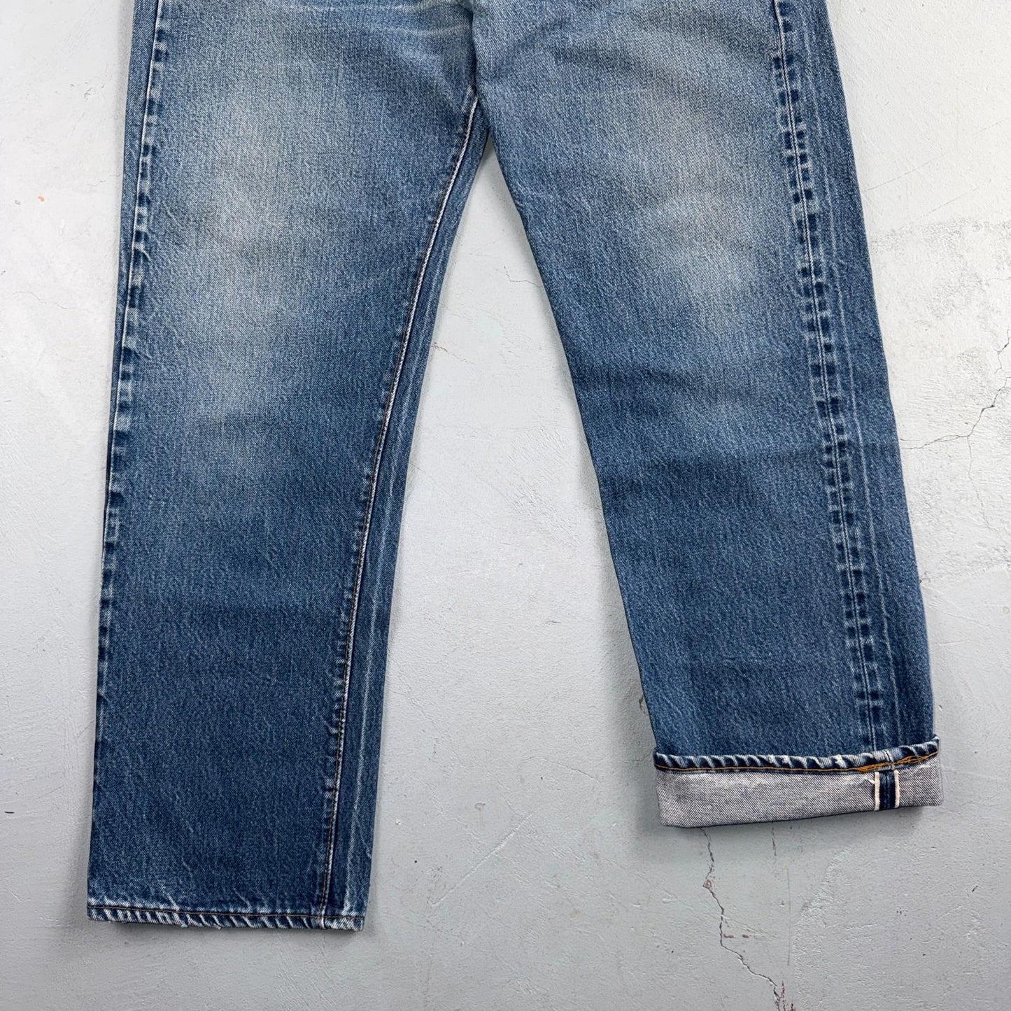 Levis 501 Vintage 80s Redline Selvedge USA XX Jeans Light Wash 35x32 Act 32x28