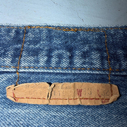 Levis 501 Vintage 80s USA XX Straight Leg Jeans Blue Med Wash 33x32 Act 31x31