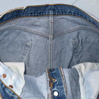 Levis 501 Vintage 90s USA XX Straight Leg Jeans Blue Light Wash 38x31 Act 36x28