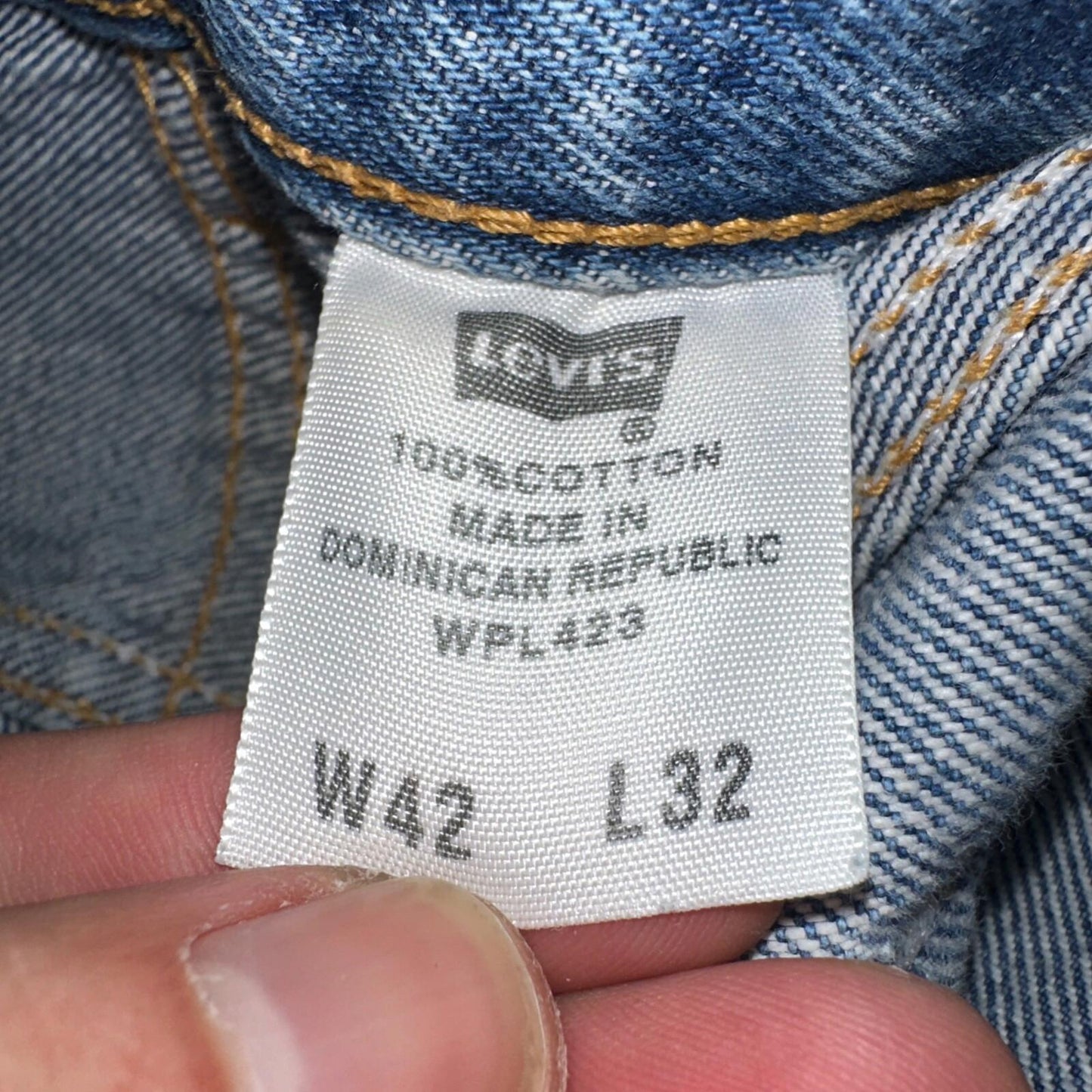 Levis 501 Vintage Y2K XX Straight Leg Jeans Blue Med Wash 42x32 Act 38x28
