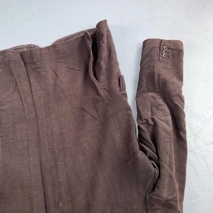 Gap Mens 42R Brown Tailored Velvet Single Breast Blazer Jacket VTG Style