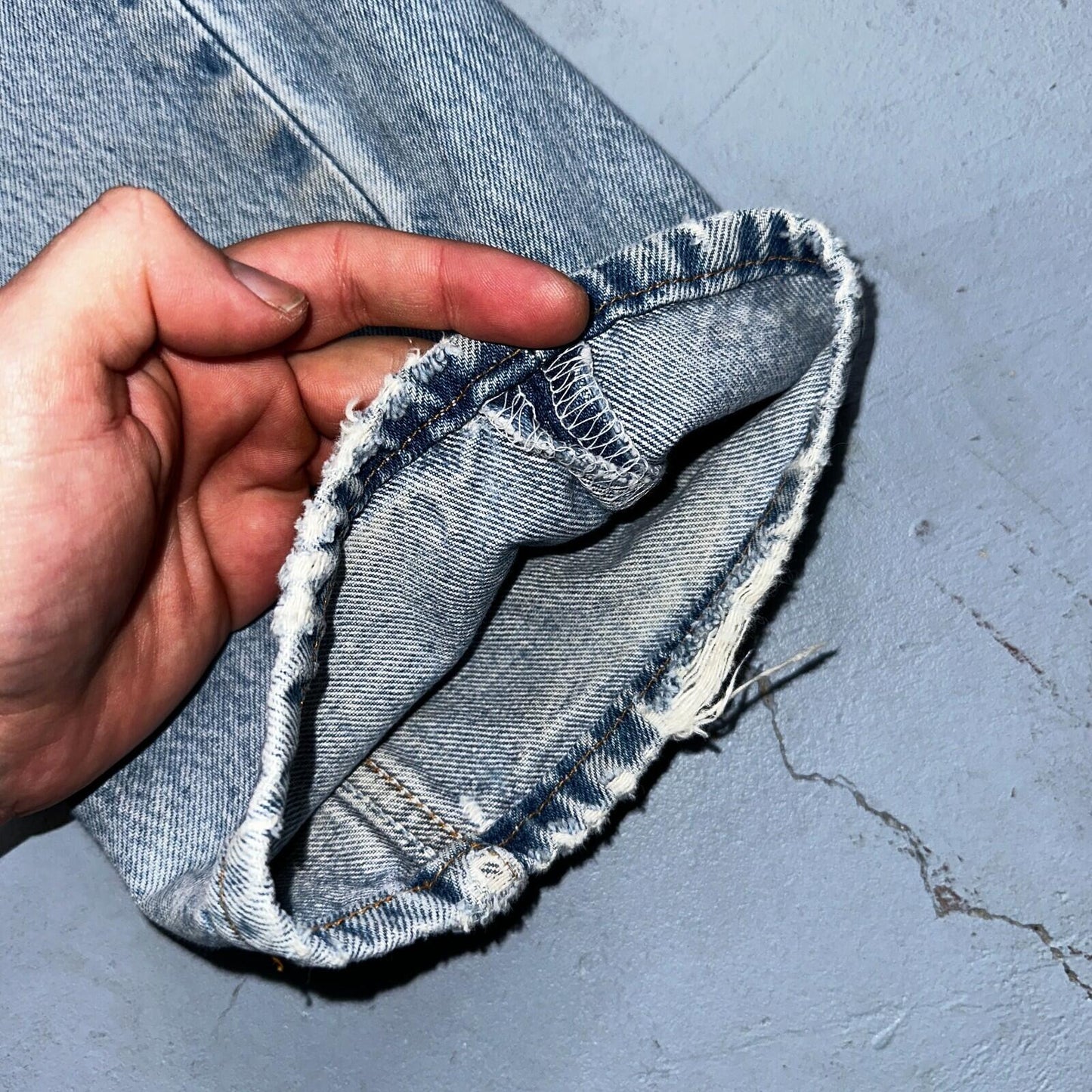 Levis 501 Vintage 90s Mexico Straight Leg Jeans 33x34 Y2K Light Wash Act 30x29