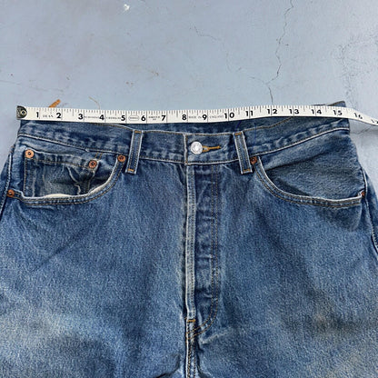Levis 501 Vintage Y2K XX Straight Leg Jeans 90s Blue Med Wash 34x36 Act 31x31