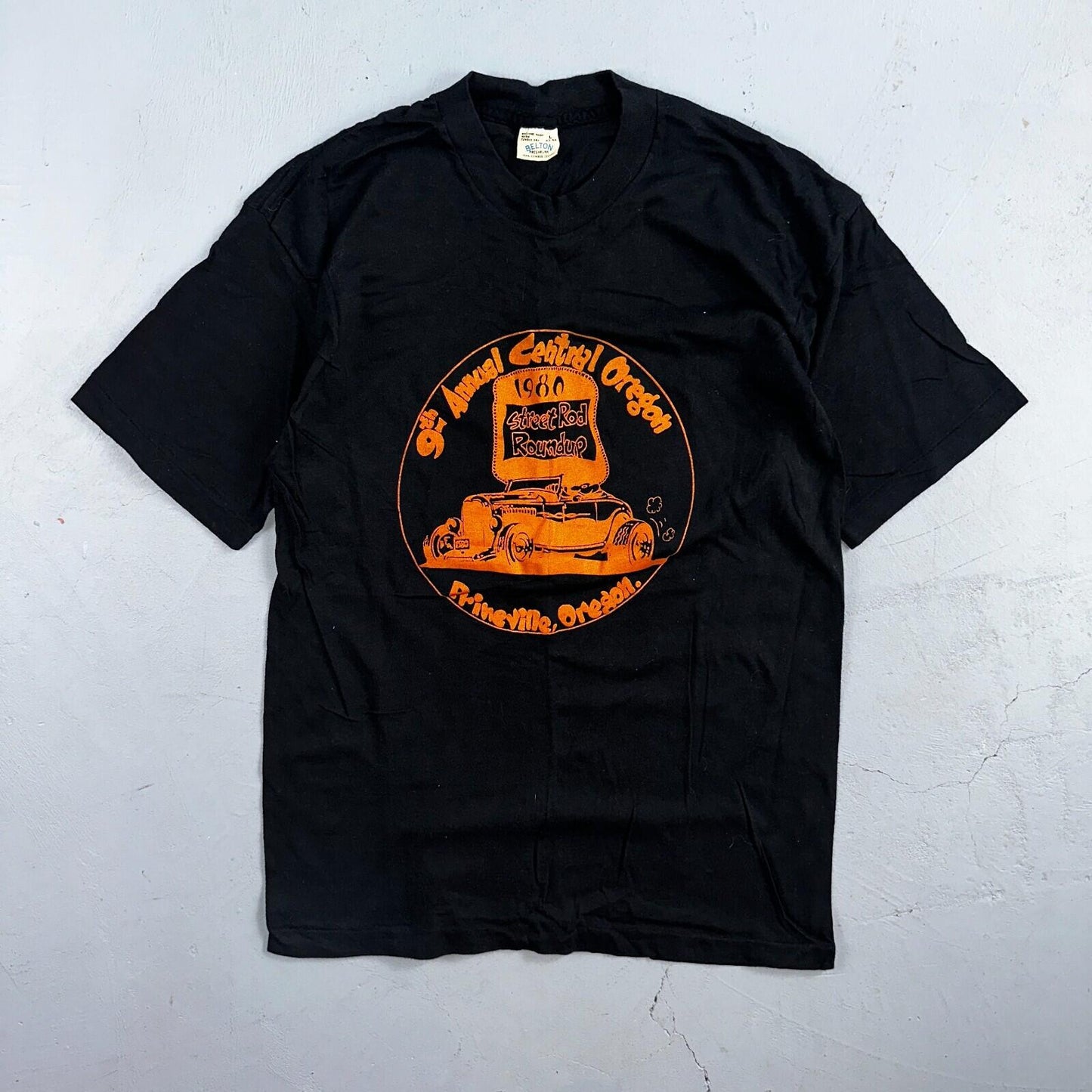 Street Rod Central Oregon 80s VTG T Shirt Belton Cars Racing 1980s Single Stitch