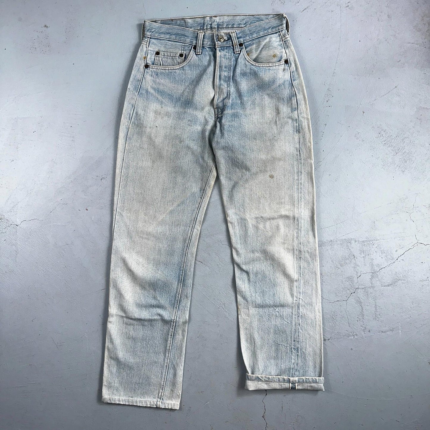 Levis 501 Vintage 80s Redline Selvedge USA XX Jeans Light Wash 1980s Act 29x30