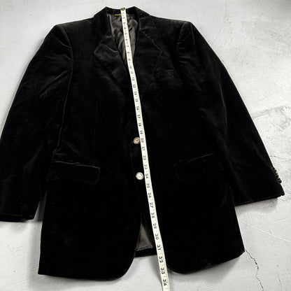 VTG Mens Suit 40 Jacket Coat 1970s Rockabilly 60s 70s USA Cotton Velour Horses