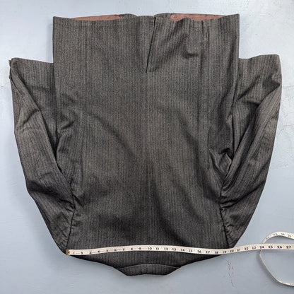 VTG Mens 2 PC Suit 46 Jacket Coat Pants Gray Rockabilly 60s 1960s HBT Drop Loop