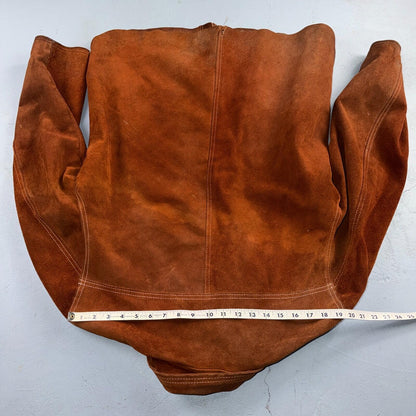 Buckboard Vintage Suede Leather Western Jacket Snap Buttons Men’s Size 44