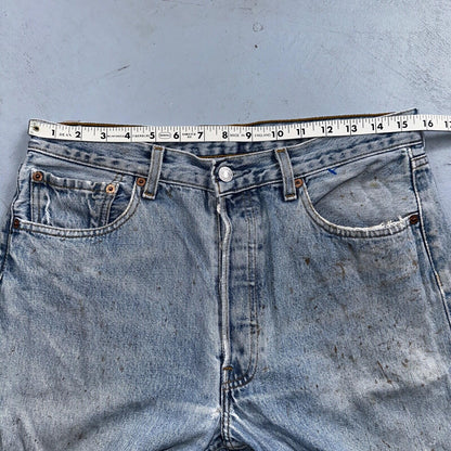 Levis 501 Vintage Y2K XX Straight Leg Jeans 33x34 Light Wash 2000s Act 31x32