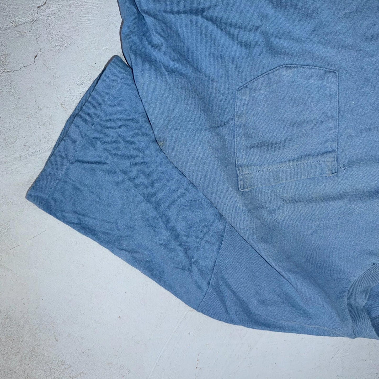 VTG USA 90s Towncraft Penney Oversized Polo T Shirt Size XL Blue Single Stitch