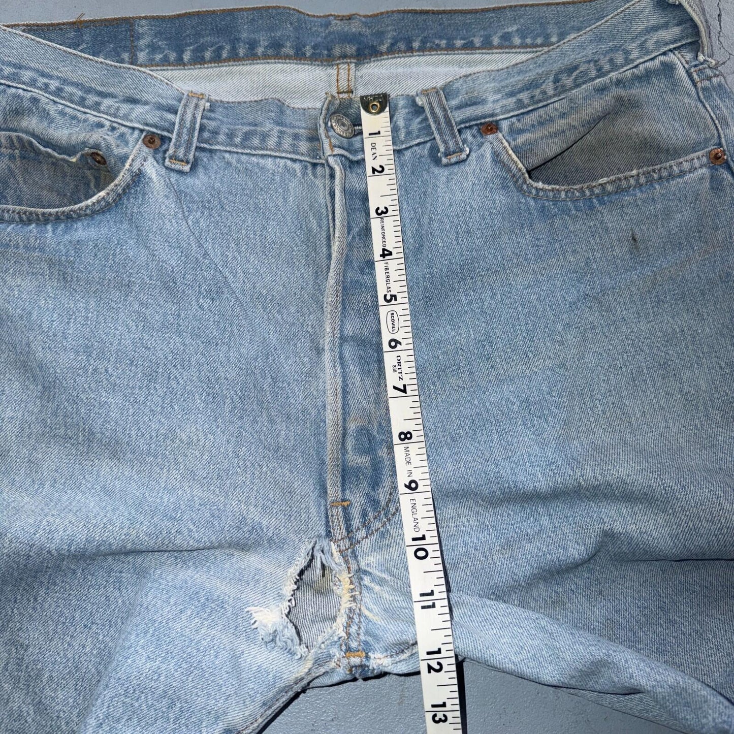 Levis 501 Vintage 80s Redline Selvedge USA XX Jeans Light Wash 38x40 Act 36x36