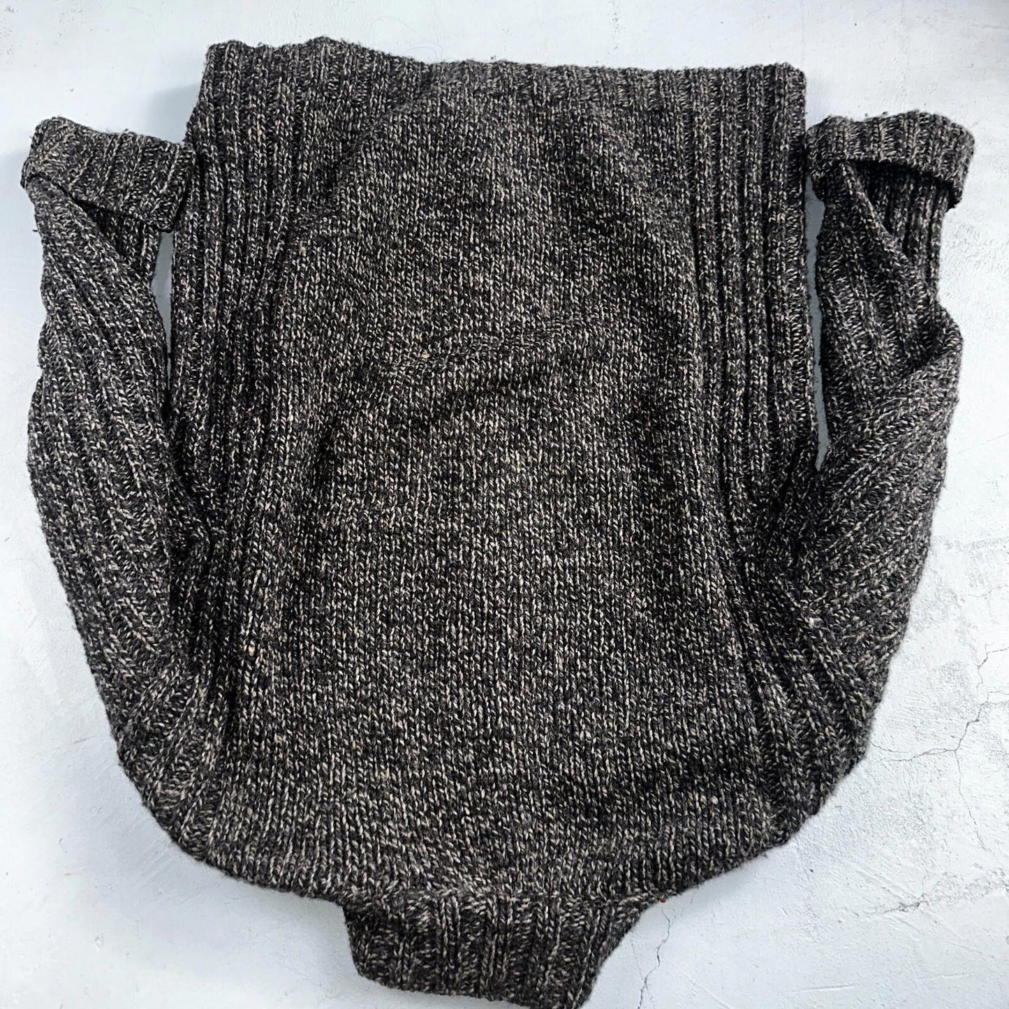 Christian Scott Gents Shetland Sweater Zip Up Made in Scotland VTG Large Gray