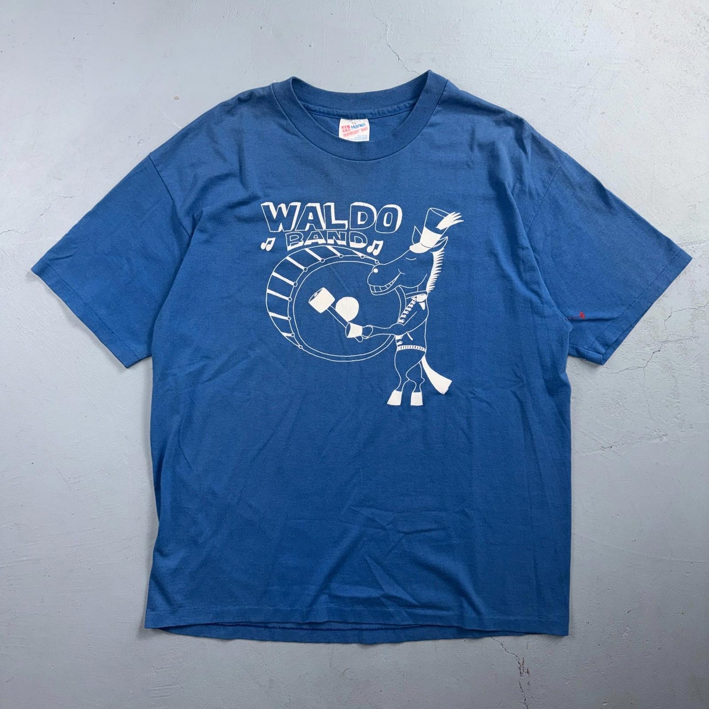 Waldo VTG Band Oregon 90s Horse Animals Donkey Running Track 1990s Funny Cute