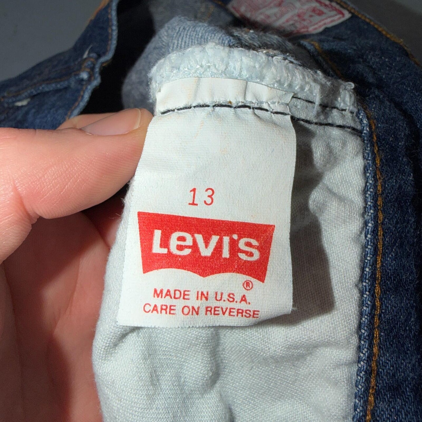 Levis 501 Vintage 80s USA XX Straight Leg Jeans High Rise Sz 13 Womens Act 27x31