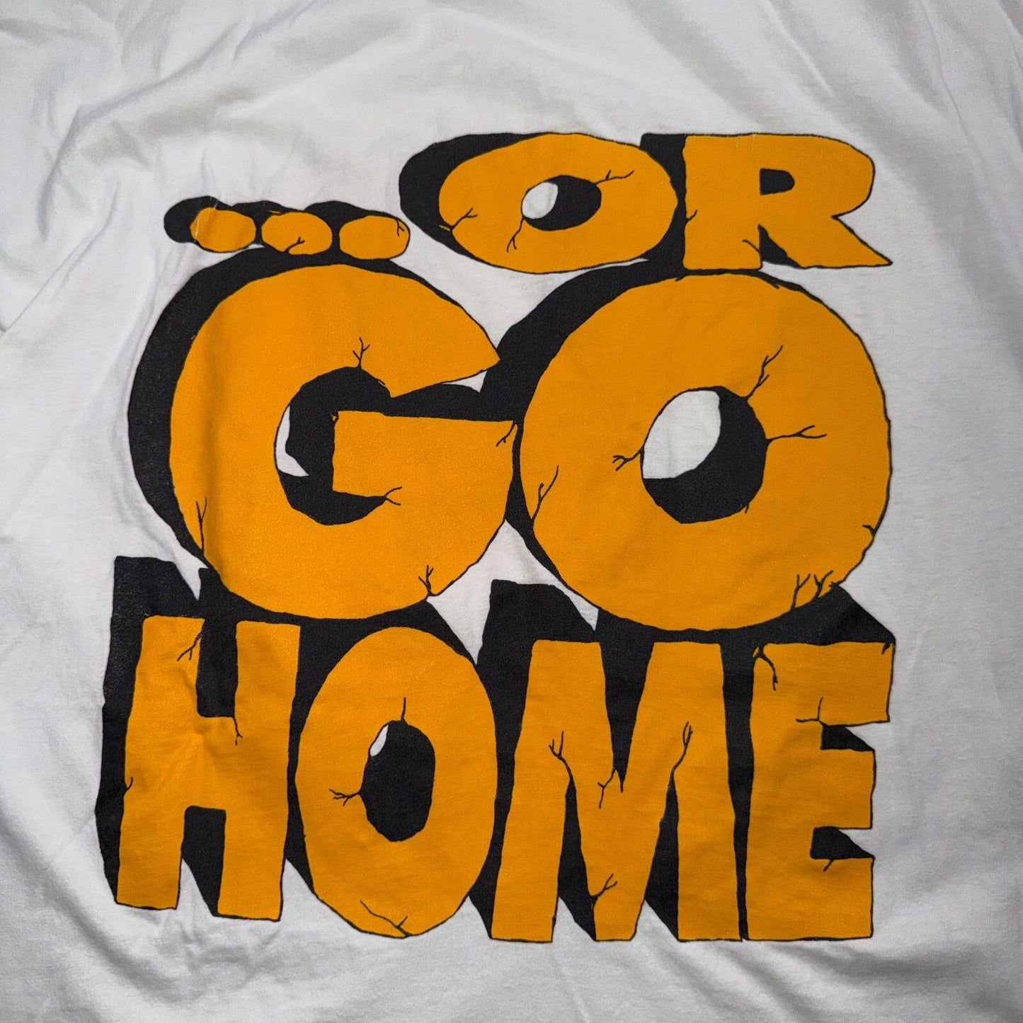 Go Hard or Go Home 90s VTG T Shirt Hanes 2XL Single Stitch Graphic Gym Text