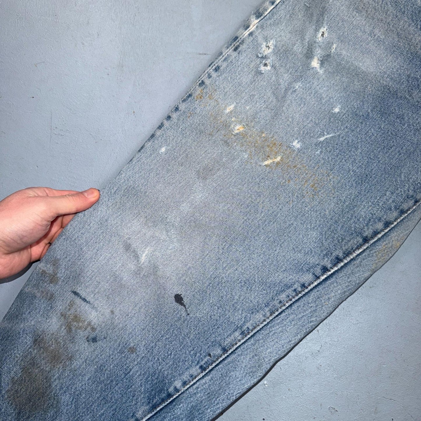 Levis 501 Vintage 80s Redline Selvedge USA XX Jeans Light Wash 34x36 Act 32x32