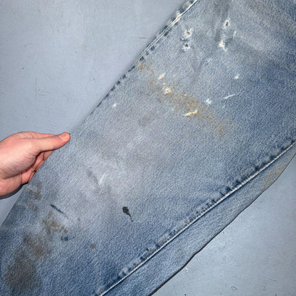 Levis 501 Vintage 80s Redline Selvedge USA XX Jeans Light Wash 34x36 Act 32x32
