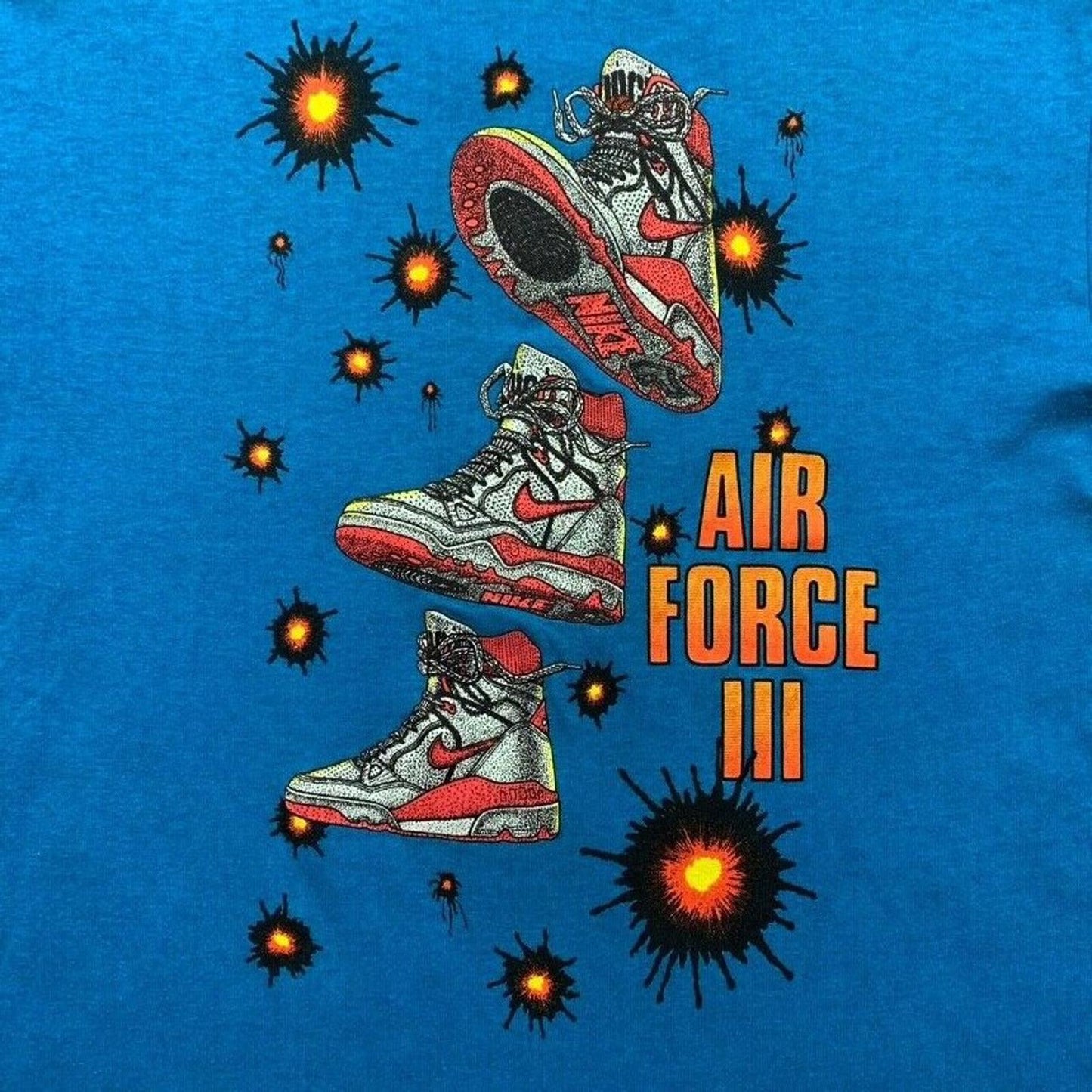 Nike Air Force 3 Take Some Flak Rare Vintage T Shirt USA Rare 80s 90s Rap Music