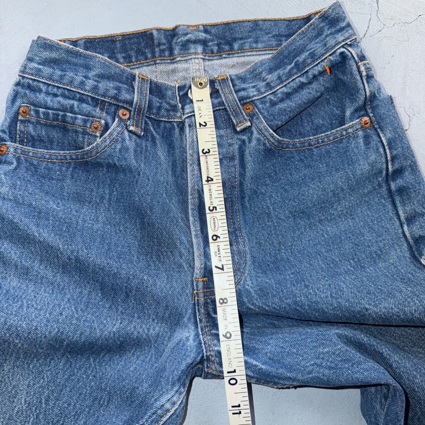 Levis 501 Vintage 80s USA XX Straight Leg Jeans Blue Light Wash 27x34 Act 25x29
