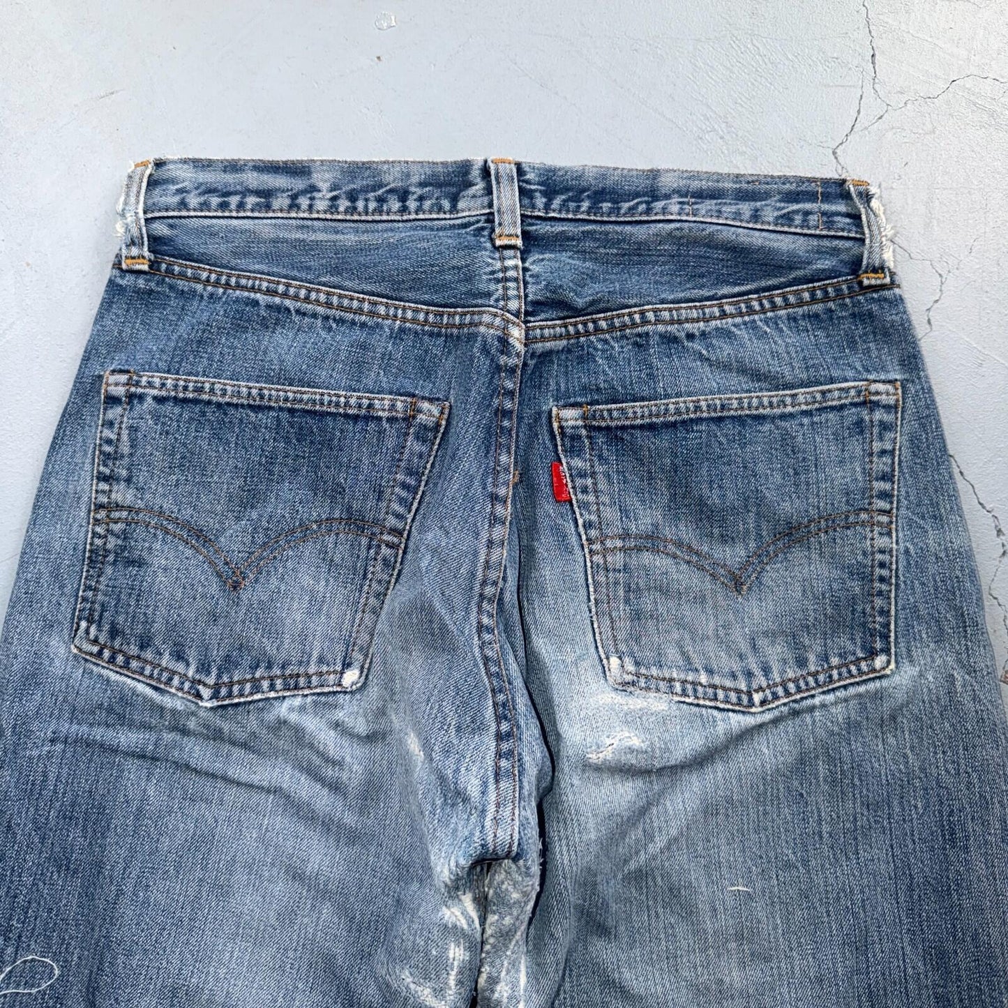 Levis 501 Vintage 70s SS Redline Selvedge USA Jeans Light Wash XX Act 31x26