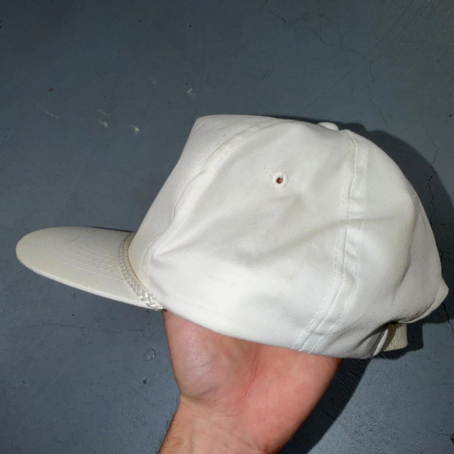 Sunkist Orange VTG Hat Baseball Cap Snapback Soda Trucker Promo White 90s