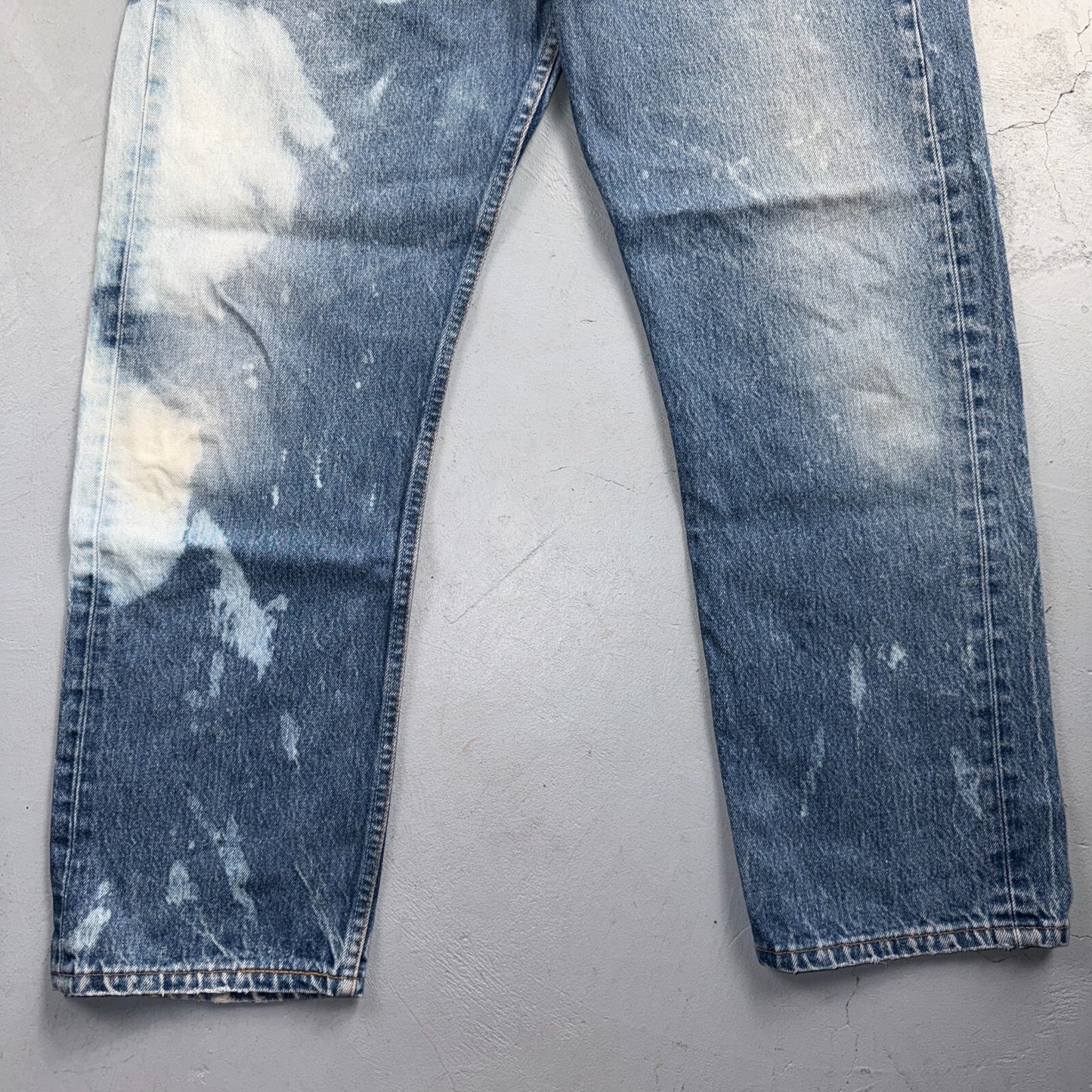 Levis 501 Vintage 90s USA XX Straight Leg Jeans Blue Light Wash 38x31 Act 35x28
