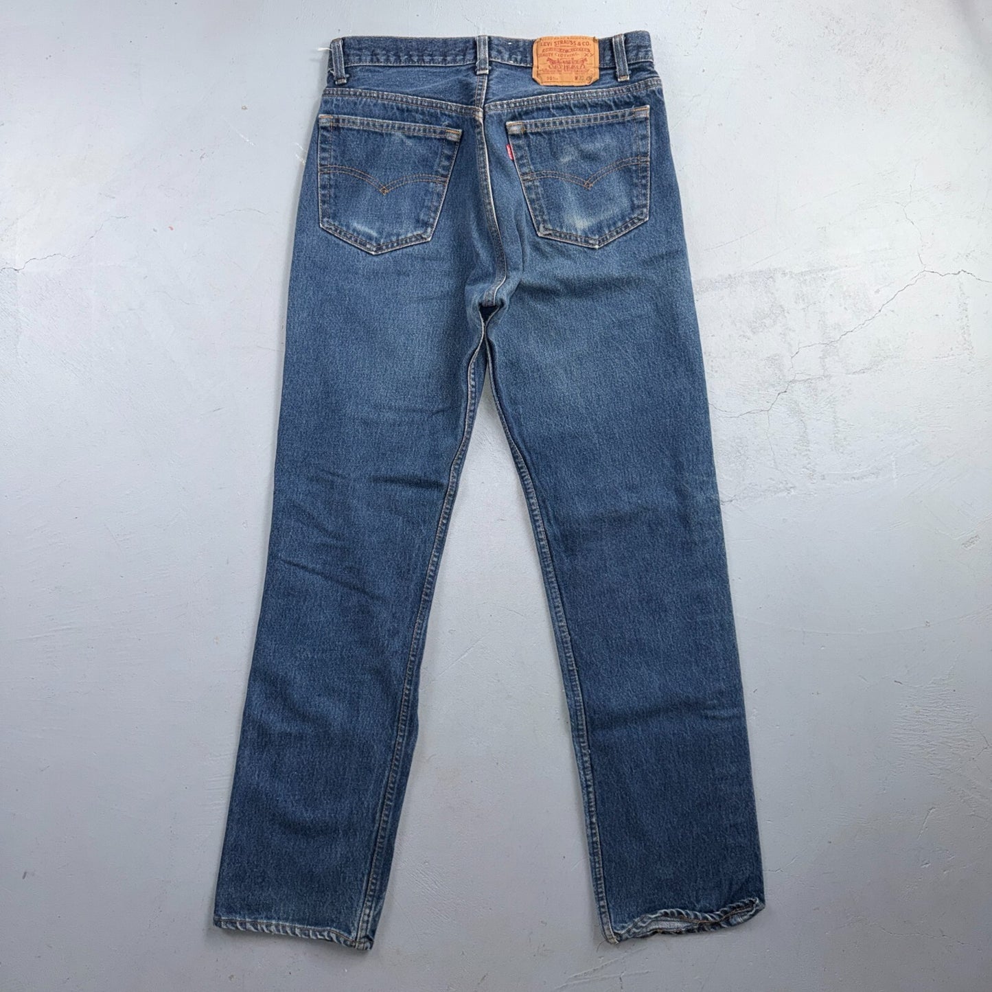 Levis 501 Vintage 80s USA XX Straight Leg Jeans Blue Med Wash 33x36 Act 30x31