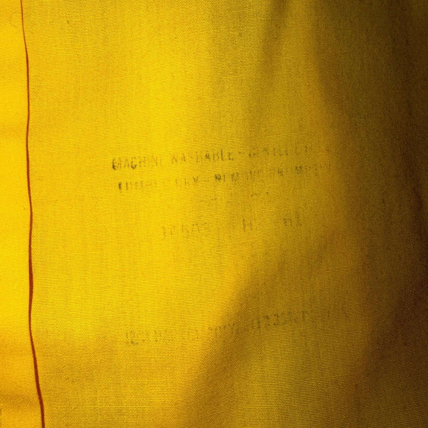 417 by Van Heusen Men's Yellow Tartan Solid Long Sleeve Button-Down Shirt VTG