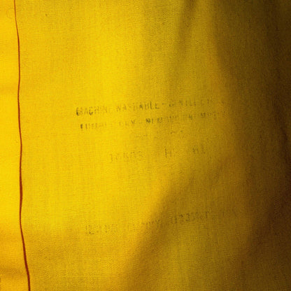 417 by Van Heusen Men's Yellow Tartan Solid Long Sleeve Button-Down Shirt VTG