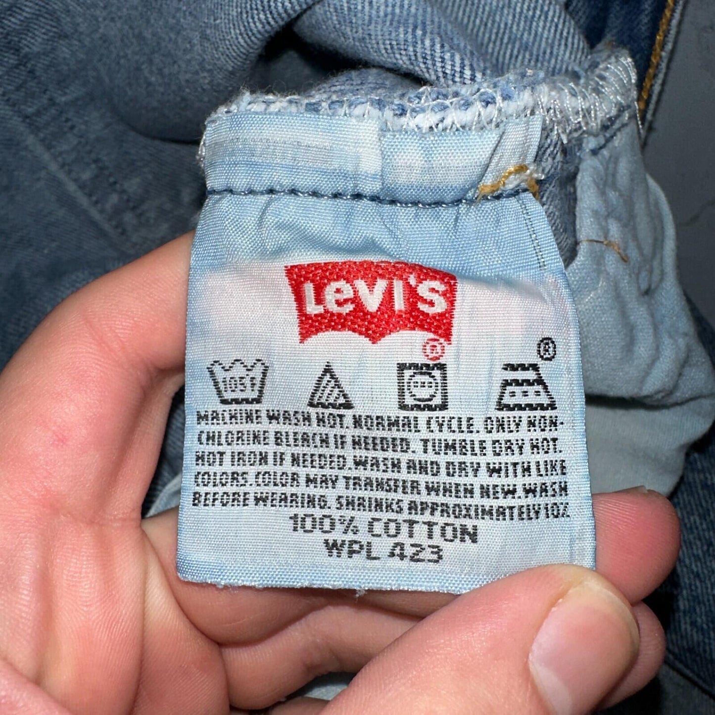 Levis 501 Vintage 90s USA XX Straight Leg Jeans Blue Med Wash 34x38 Act 31x33