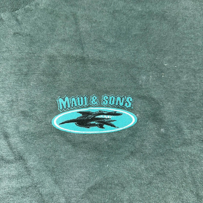 Maui & Sons Shark 90s VTG T Shirt Gameshark Ocean Hawaii USA Single Stitch