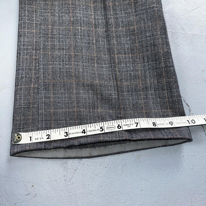 VTG Mens 3 PC Suit 42 Jacket Coat Pants Vest Plaid Rockabilly 70s 1970s Brown