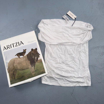 Babaton Aritzia Size M Streamline Jersey Off-The-Shoulder Long Sleeve Top