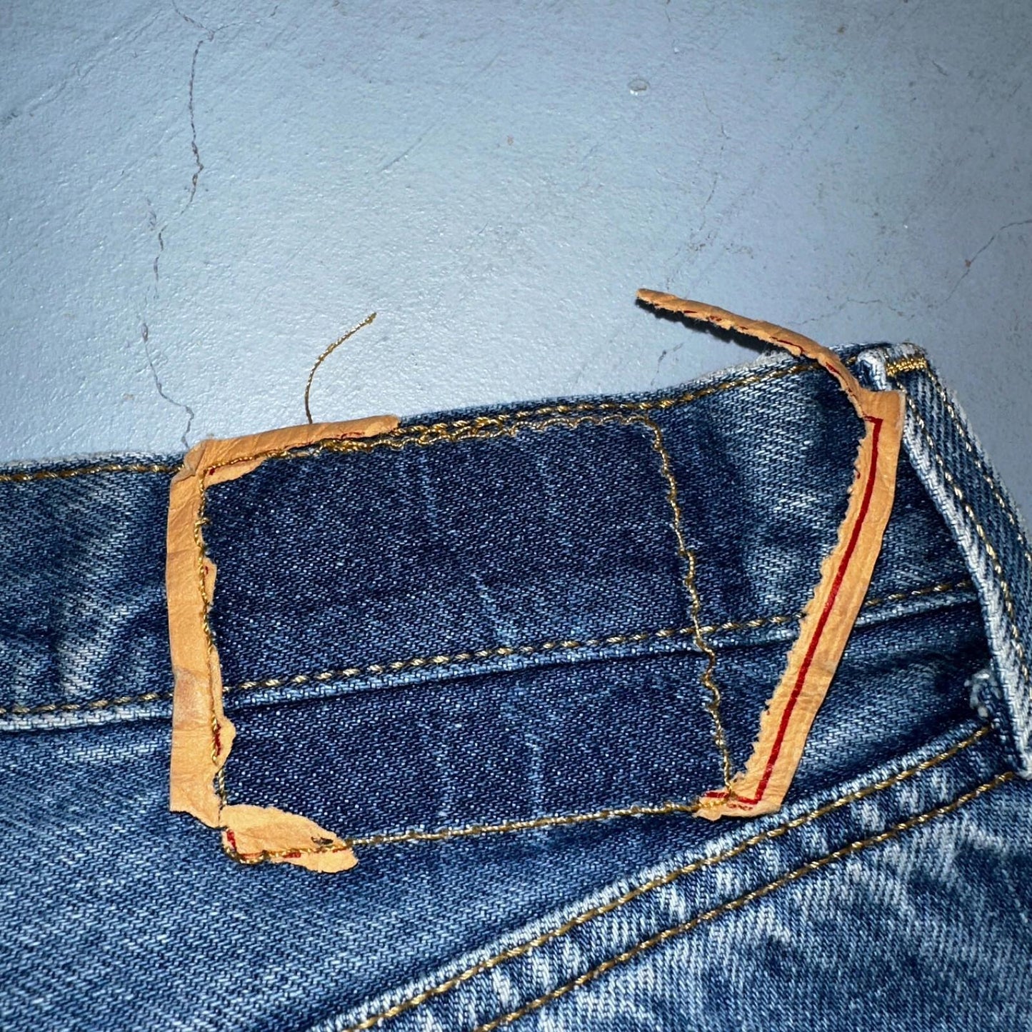 Levis 501 Vintage Y2K XX Straight Leg Jeans 90s Blue Med Wash 34x36 Act 31x31