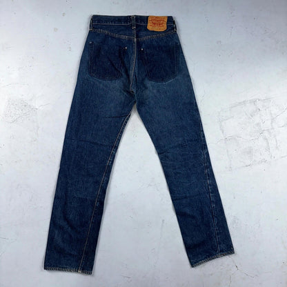 Levis 501 Vintage 80s Redline Selvedge USA XX Jeans Dark Wash 27x34 Act 25x31