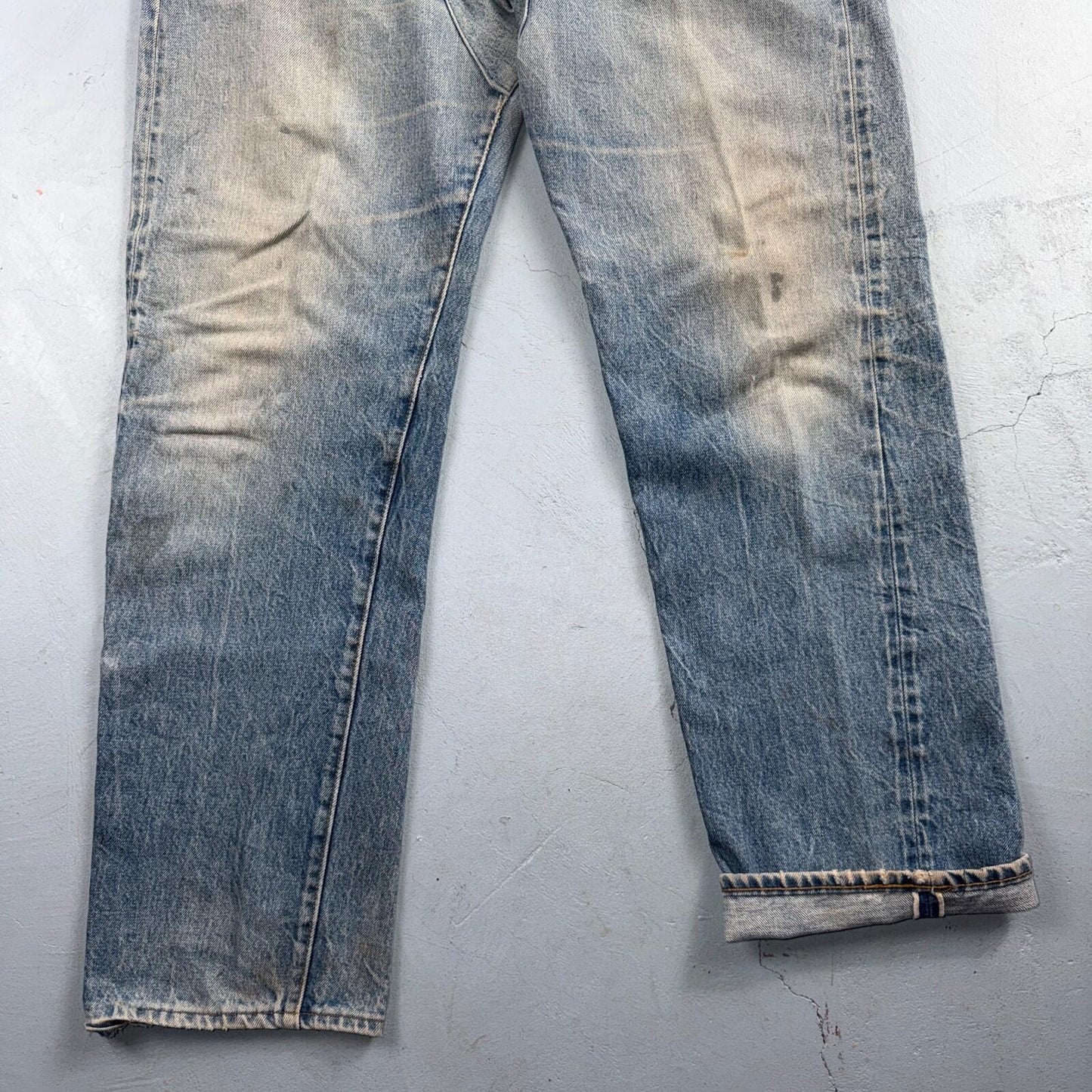 Levis 501 Vintage 80s Redline Selvedge USA XX Jeans Light Wash 36x34 Act 33x30