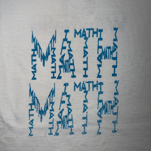 Math Graphic 90s VTG T Shirt Mathematician College University Single Stitch XL