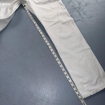 Levis 501 Vintage 90s USA XX Straight Leg Jeans White Light Wash 33x32 Act 31x31