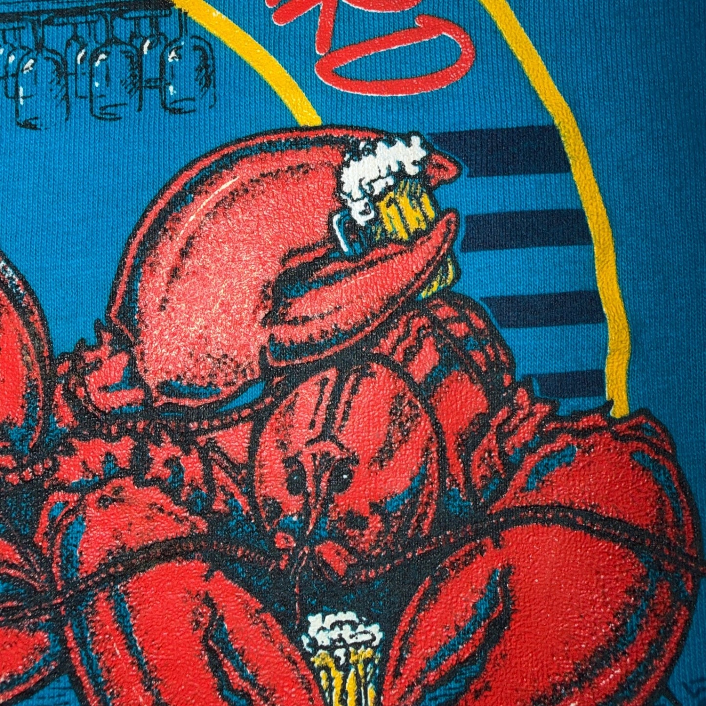 VTG 80s Martha's Vineyard Lobster Bar Restaurant Graphic T Shirt Single Stitch